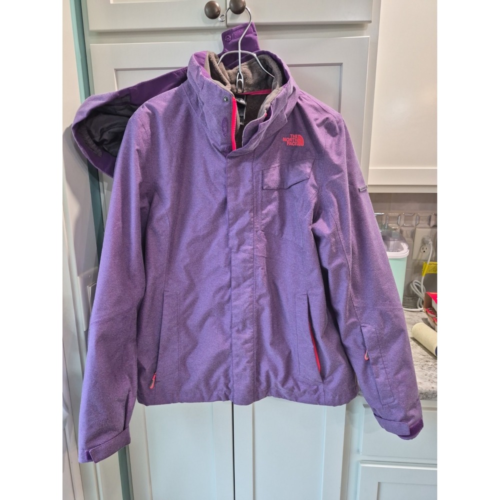 The North Face Helata 3-In-1 Triclimate Jacket Women's L Hooded Insulate EUC